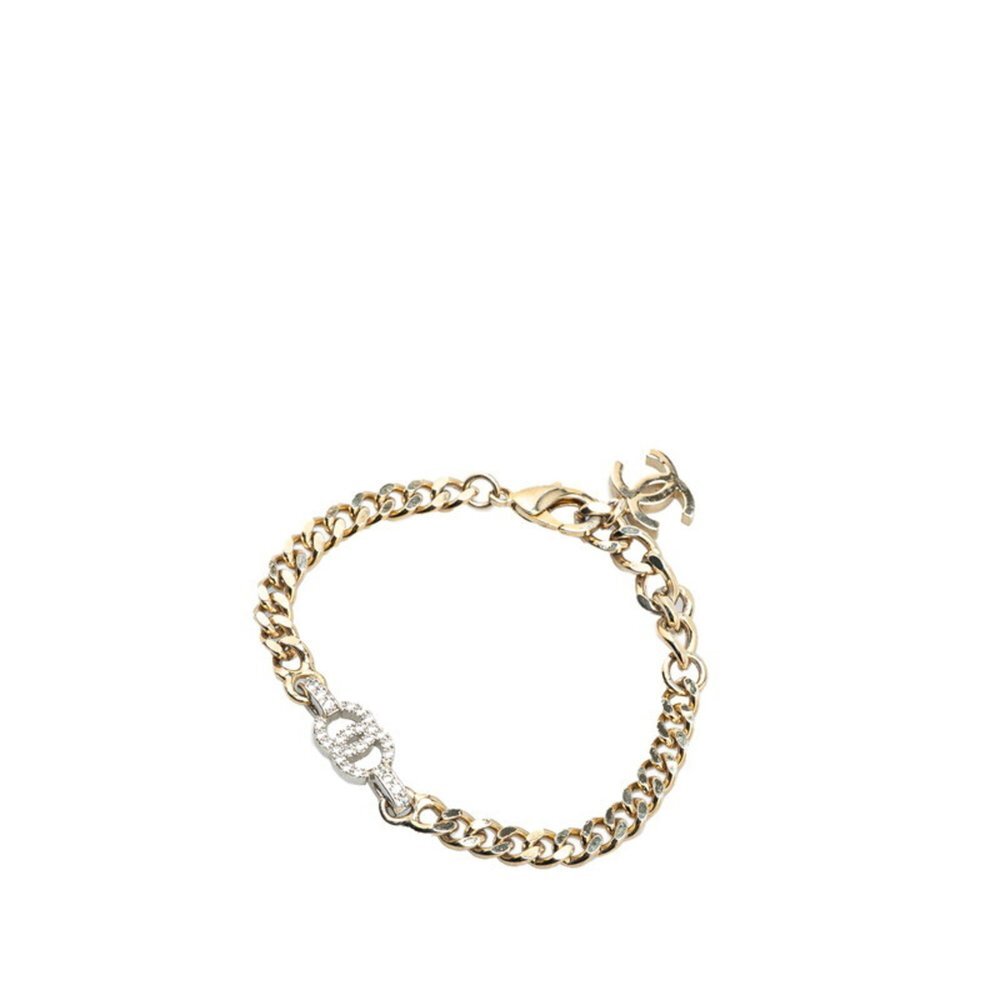 CHANEL Authentic Silver Logo Charm Bracelet - Picture 2 of 7